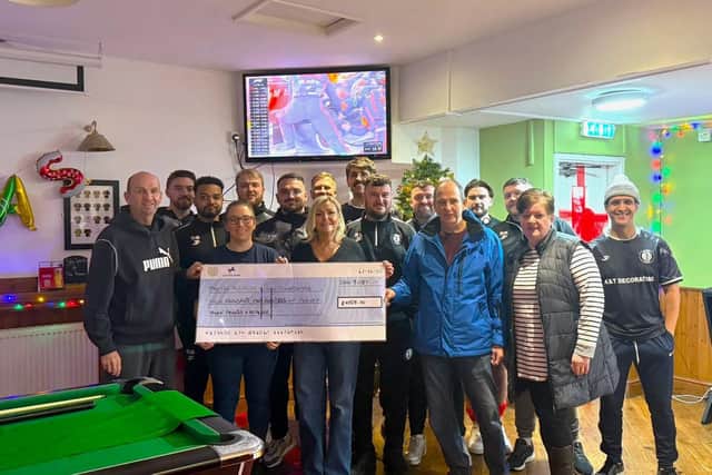 More than £4,000 was raised by a football team during a virtual race night at a Northampton pub.