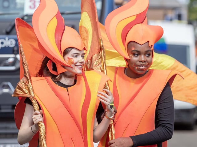 An explosion of joyous colour took over Northampton during the carnival on Saturday June 14.