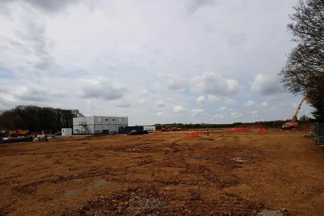 Here's what the site at the former Wantage Farm currently looks like (April 26)