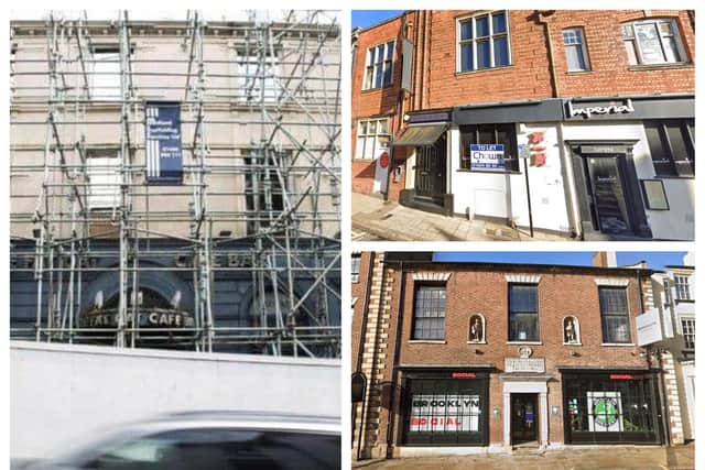 The former Fat Cats in Bridge Street (left) is set to be converted into 43 flats; the former Sazerac in Castilian Street has been converted into 13 flats; and now plans have been submitted to convert parts of the Brooklyn Social, Bridge Street, building into six flats.