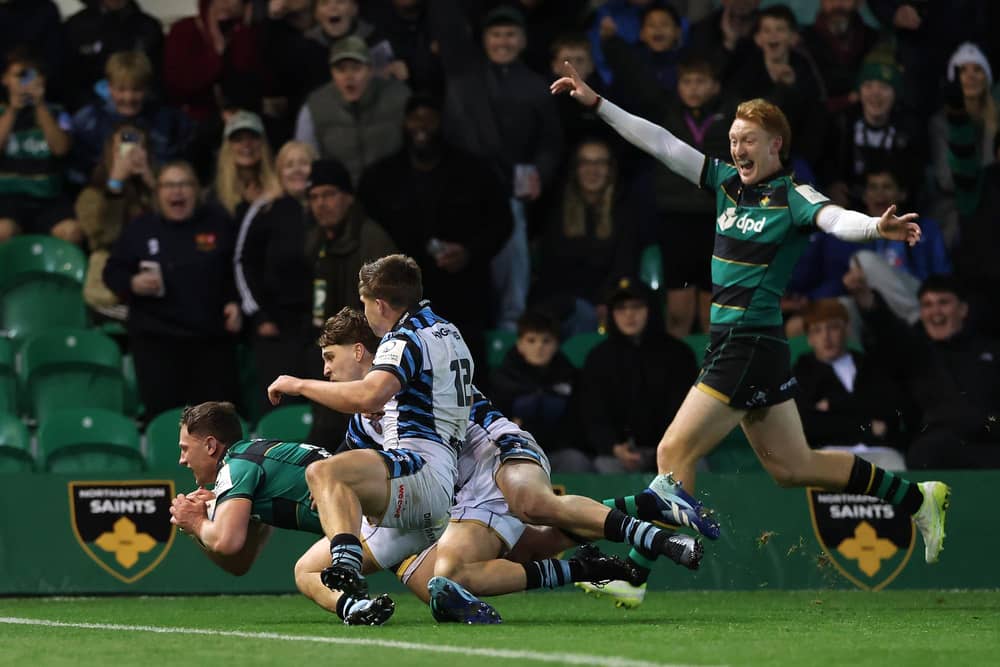 Fraser Dingwall came off the bench to score for Saints (photo by David Rogers/Getty Images)