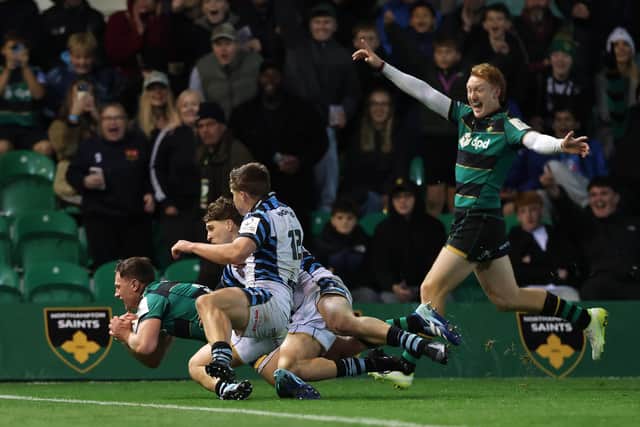 Fraser Dingwall came off the bench to score for Saints (photo by David Rogers/Getty Images)