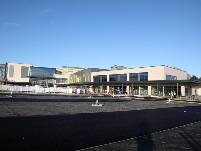 The leisure terrace taking shape in October 2018