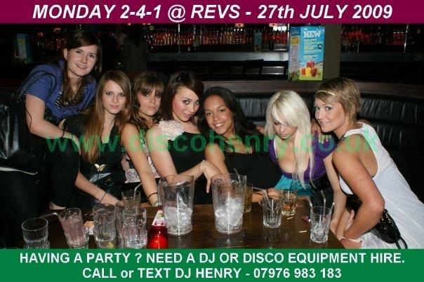 A BOGOF night out at Rev's and NB's in Bridge Street back in July 2009