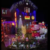 The festive house in Vienne Close ready for Christmas 2023