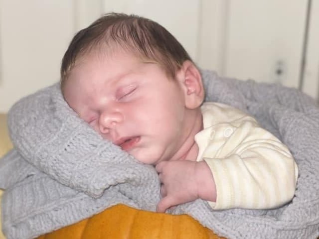 Chester Steven born at 4.13am on October 2 at Northampton General Hospital, weighing 8lbs 2oz.
