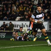 Luther Burrell scored for the Barbarians against Saints at the Gardens last November (photo by Tony Marshall/Getty Images)