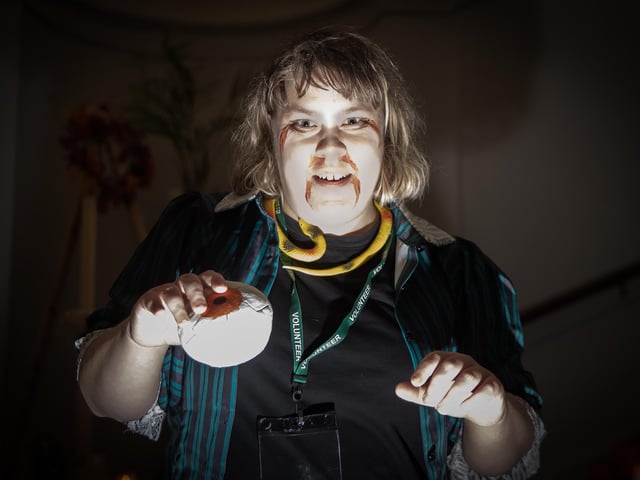 Delapre Abbey hosted a spooky trail for families on Friday October 31.