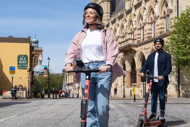 Two Voi riders in Northampton