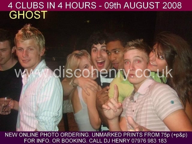 Nostalgic pictures from nights out at Ghost and Fever in August 2008