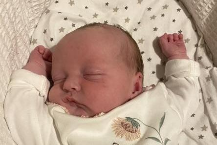 Bóinn Patricia Irene born at 7.15pm on November 3, weighing 9lbs 4oz.