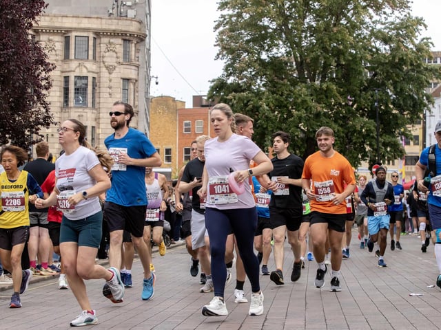 Hundreds of runners took part in the half marathon around the town on Sunday September 14.