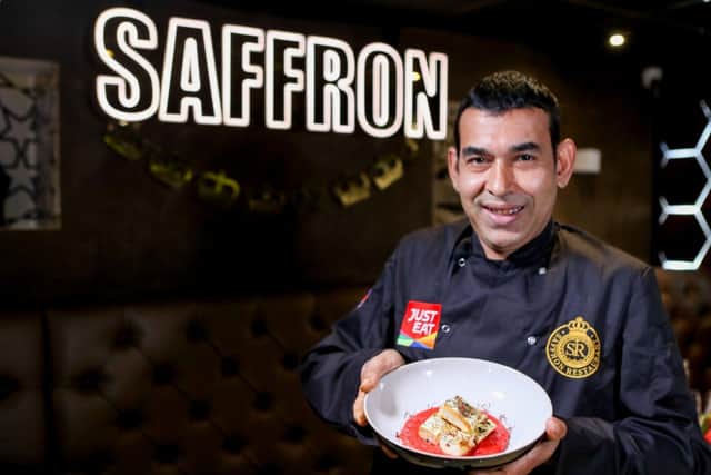 Abdul Hye, executive chef at Saffron Northampton, with the curry that is fit for a King