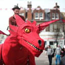 A giant dragon will parade through the town centre during the event 