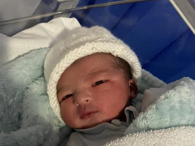 Heverett Justin born on January 1 at Northampton General Hospital, weighing 7lbs 5oz.