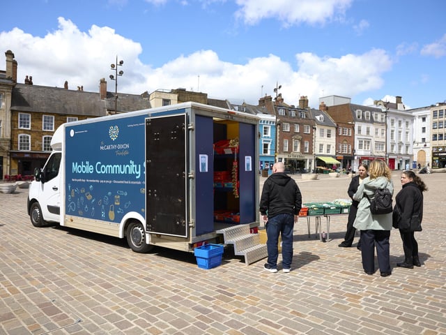 The McCarthy-Dixon Foundation has opened the shop, which offers a range of food and household items, in a bid to help "household budgets stretch further".