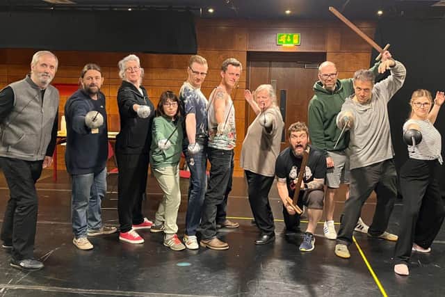 The Actors Company in rehearsal for The Three Musketeers