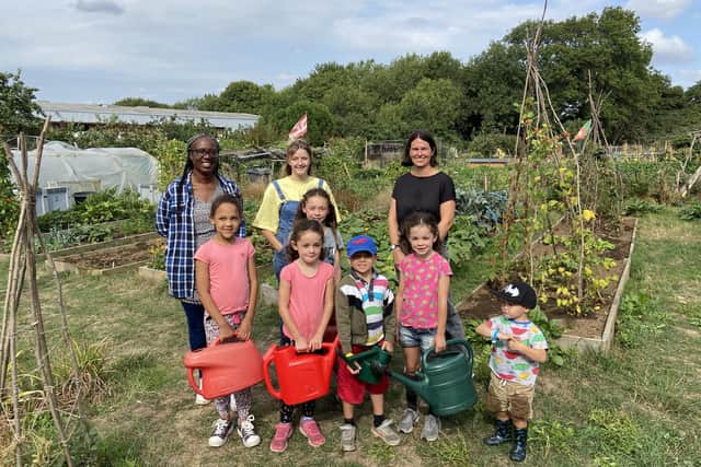 The sessions took place on C2C Social Action's plot in Kingsthorpe Park allotments this summer, and there is demand for multiple sessions a week next year.