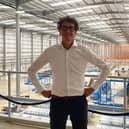 Co-founder of Active Ants, Jean Lahaye inside the 250,000 sq ft warehouse in Brackmills.