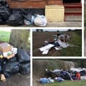 Fly-tips from through West Northants.