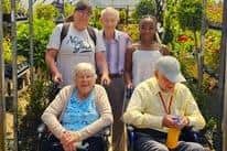 Great trip out for Elm Bank care home residents to, 'Richards Plants' in Desborough