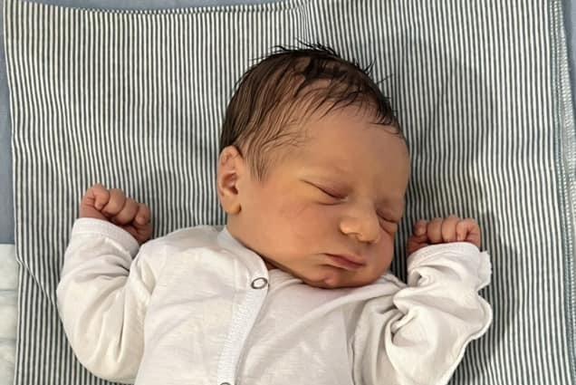 Eric born on June 13 at 2am at Northampton General Hospital, weighing 7lbs 6oz.