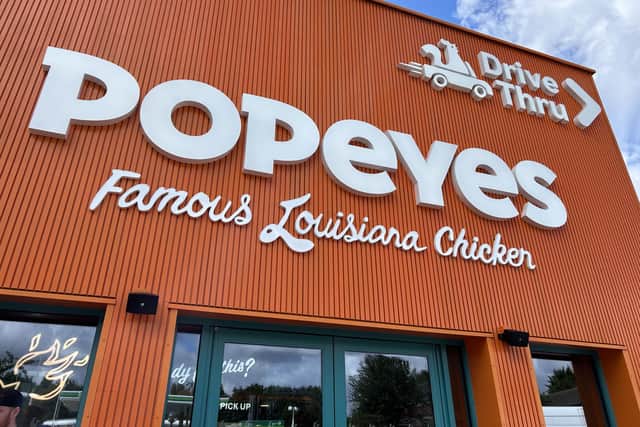 Popeyes opened its new 68-seat restaurant and dual lane drive-thru at the former Buddies USA Diner in Sixfields.