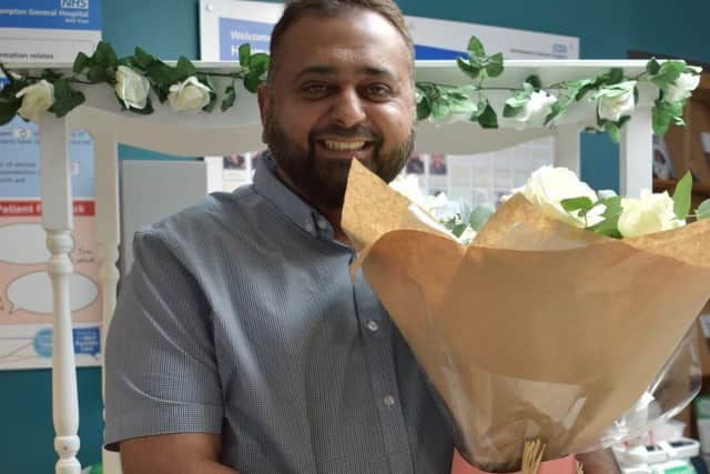 Saeed Bhatti receives his ROSE award