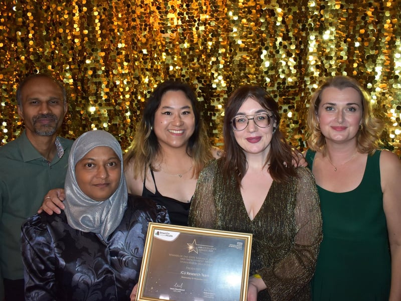 The ICU Research Team won the UHN Research, Innovation, and Improvement Award 2025 sponsored by Multiverse.