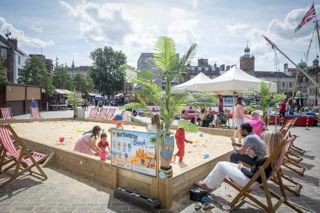 Summer on the Square saw seaside inspired activities