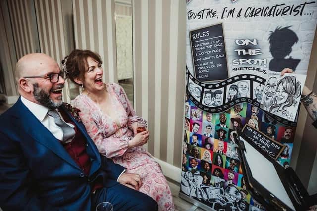 Vicky Hunt runs Vix Caricatures and launched her career in this line of work in 2012, after it had been a hobby for years and she did not expect it to go any further than that.