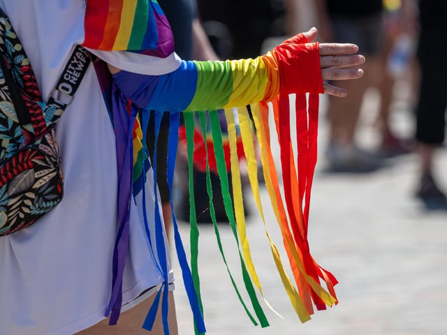Northampton Pride 2026 in the Market Square on Saturday July 11, 2026. Photo by David Jackson
