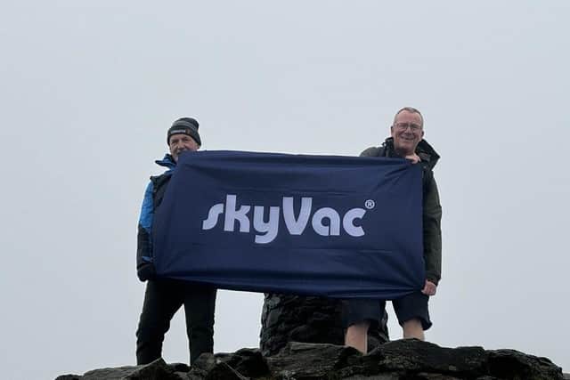 Mark and Andy at the summit of Snowdon
