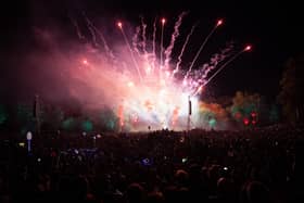 Fireworks during the Shambala’s closing ceremony.