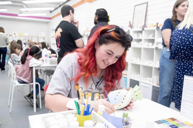 The business prides itself on offering a calm environment to get creative and try something new at an affordable price, as well as their growing range of items to paint. Photo: Kirsty Edmonds.