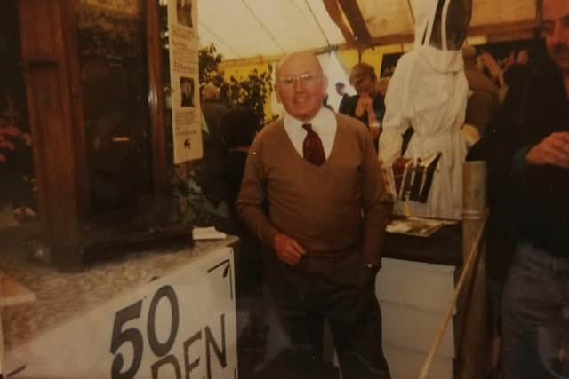 Arthur Gillett at the horticultural show