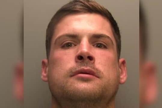 The 35-year-old, of no fixed address, with a string of convictions for violent robberies was jailed for nine years in January after a court heard he threatened a worker at a Kettering bookies with a meat cleaver before fleeing with £400 cash from a gaming machine in June 2022 — just a week after also targeting a betting shop in Lincolnshire.