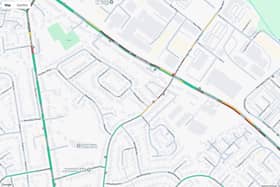 Temporary traffic signals have been installed at the crossroads by Lidl on the A428 Harlestone Road