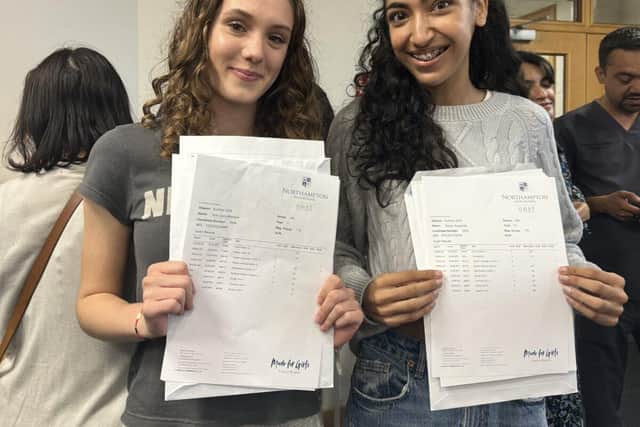 Students of Northampton High celebrate a stellar set of results