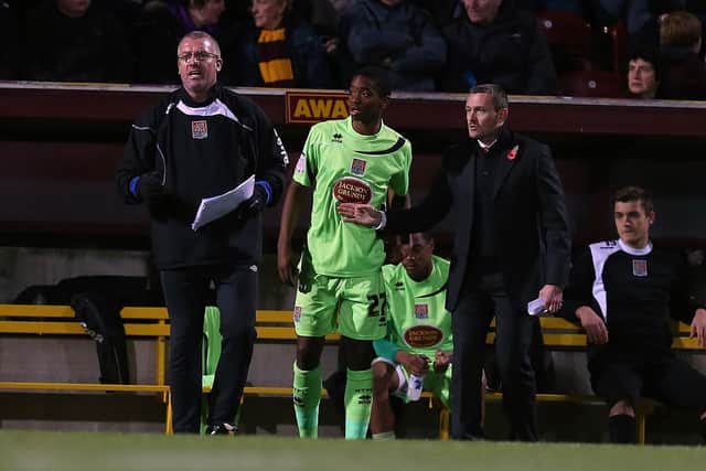 Ivan Toney makes his debut for the Cobblers at Bradford City in 2012, at the age of 16 years, 273 days
