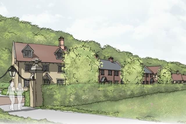 An artist's impression of what the houses could look like