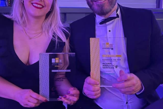 Sam Savage, Managing Director of Acorn Analytical Services and Zeynep Guzelkasap, Operations Manager