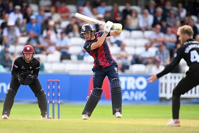 James Sales in action for the Steelbacks in their Metro Bank One Day Cup clash at Somerset last season