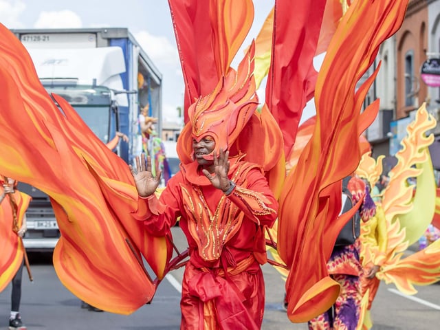 An explosion of joyous colour took over Northampton during the carnival on Saturday June 14.