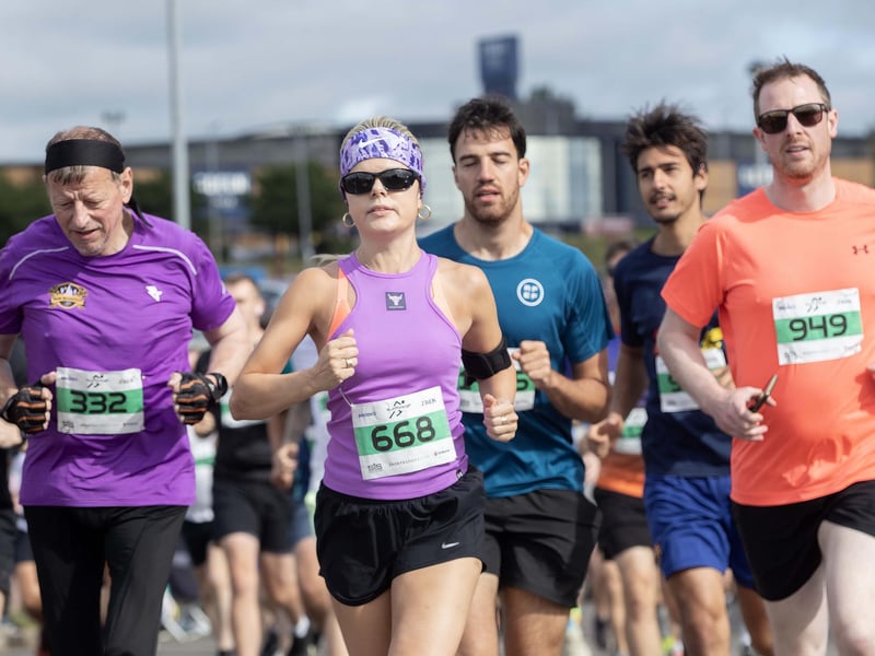 Hundreds of runners took part in the event on Sunday May 31, which started and ended at Sixfields Stadium.