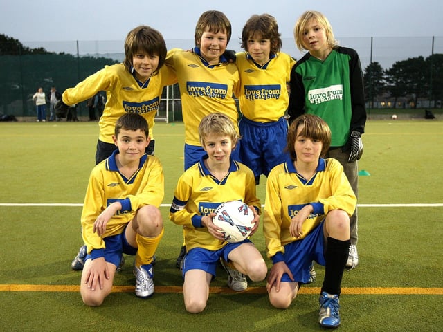 A football tournament at Unity College, organised by Northampton School Sports Partnership. Pictured: Barry Primary School team.