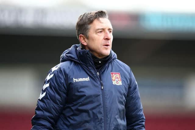 Brady's first game was a 2-0 defeat to Burton in February 2021.