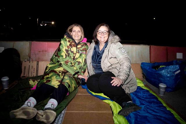 Around 40 people braved the streets on February 3 in aid of the homelessness charity.