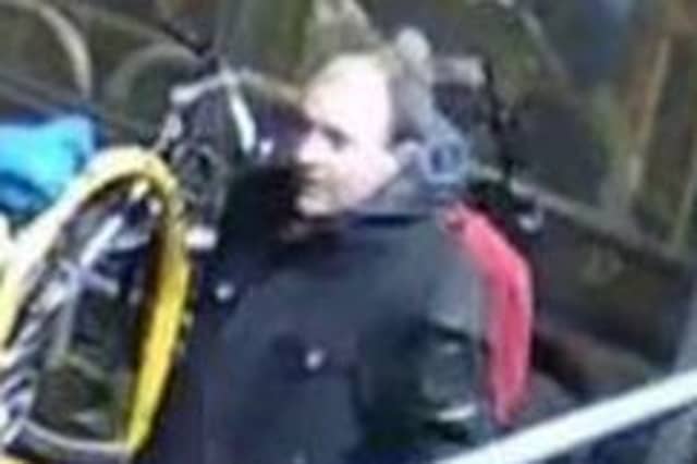 Police would like to speak to the man in the image.