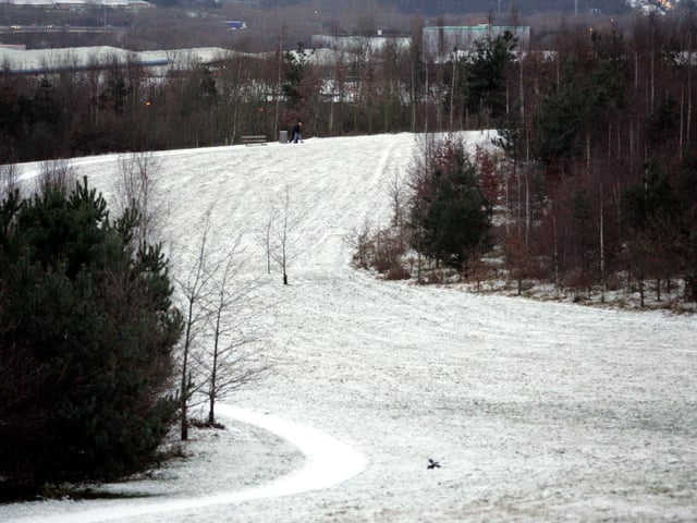 Snow fall overnight covered Northamptonshire in 2009